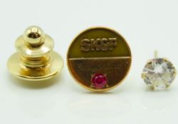 A 10ct gold set with ruby Smith, Kline & French co