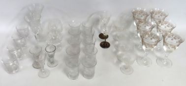 Two Waterfrord crystal champagne glasses twinned w