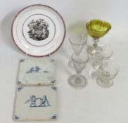 A 19thC. plate commemorating the memory of Princes