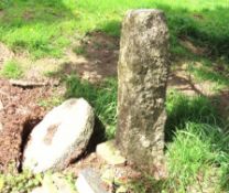 A granite mushroom, top shown off, base 760mm tall as can be seen x top 480mm diameter, no public vi