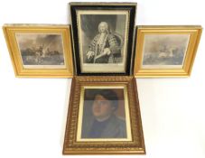 A pair of 1820s Cooke published mezzotint prints engraved by J. Bromley, titled 