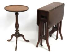 A 19thC. mahogany Sutherland table, 640mm extended