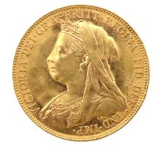 An 1898 Victoria full gold sovereign, Melbourne mint
