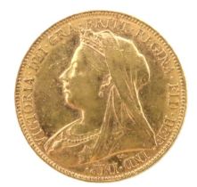 An 1899 Victoria full gold sovereign, Melbourne mint