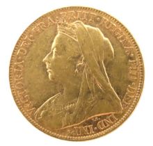 An 1899 Victoria full gold sovereign, Melbourne mint