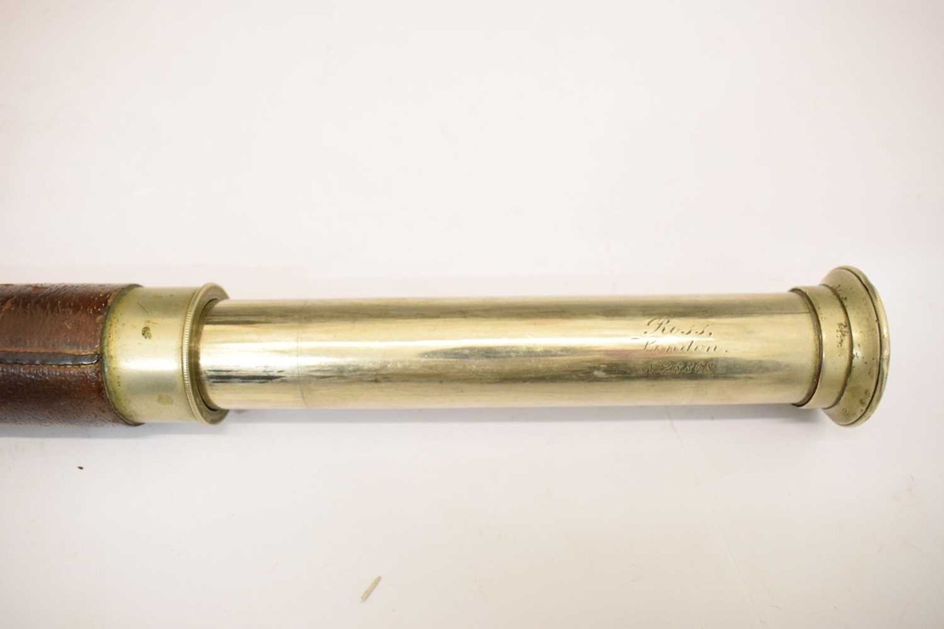 Early 20th century Ross of London single drawer telescope - Image 4 of 6