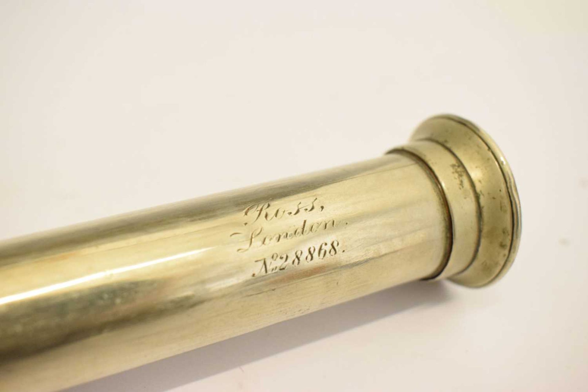 Early 20th century Ross of London single drawer telescope - Image 5 of 6