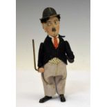 Schuco - 1930s Charlie Chaplin tinplate clockwork figure