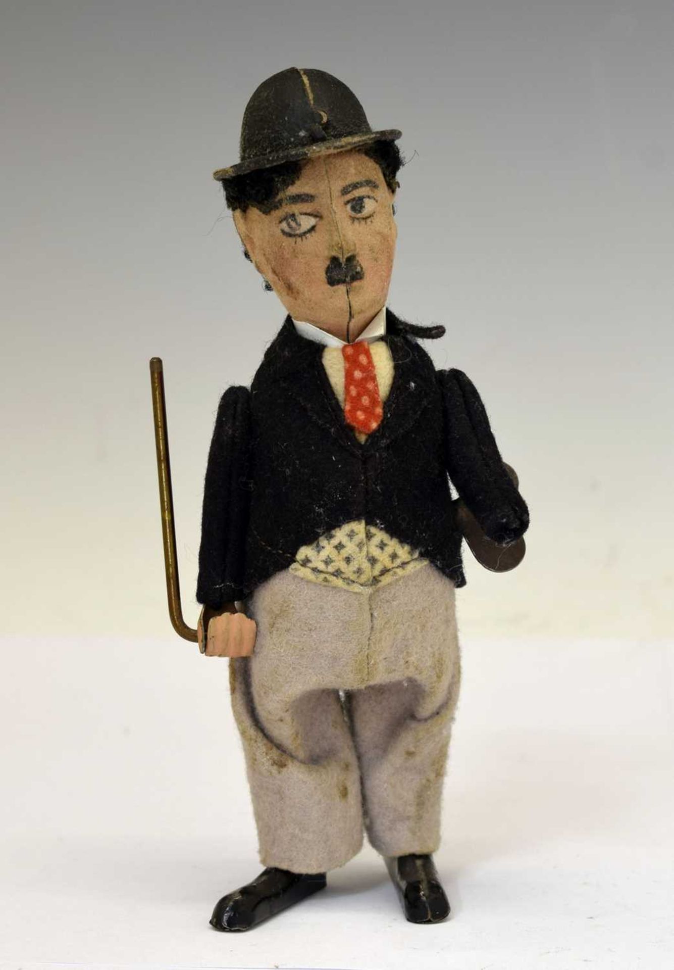 Schuco - 1930s Charlie Chaplin tinplate clockwork figure
