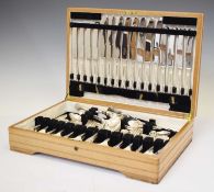 Late 20th century Cooper Bros & Sons Ltd canteen of Kings pattern cutlery
