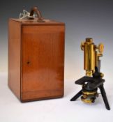 Early 20th century Watson 'Fram' microscope, cased