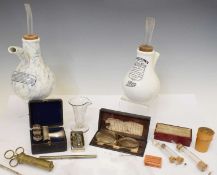 Collection of early 20th century medical and pharmaceutical items