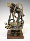 Troughton & Simms anodised brass transit theodolite