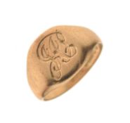 9ct gold signet ring