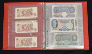 Collection of GB banknotes