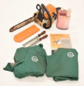 Stihl 018c petrol chainsaw and accessories