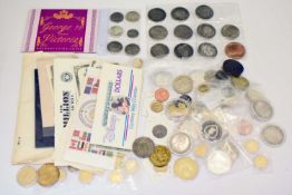 Collection of reproduction, fantasy coins, and copies of famous GB and World coinage