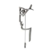 After Jean Cocteau, late 20th century 'profile`' pin brooch