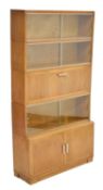 Mid century Minty five-section bookcase