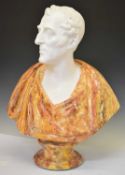 Large reproduction composition bust of Arthur Wellesley, 1st Duke of Wellington