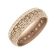 White metal eternity ring
