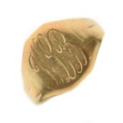 9ct gold signet ring