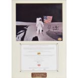 Edgar Dean Mitchell (1930-2016) - 'Apollo 14 - The 6th Man To Walk On The Moon' - Signed photographi