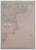 Captain G Williams R.N, Victorian uncoloured engraved sea chart