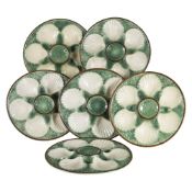 Longchamp, set of six oyster plates
