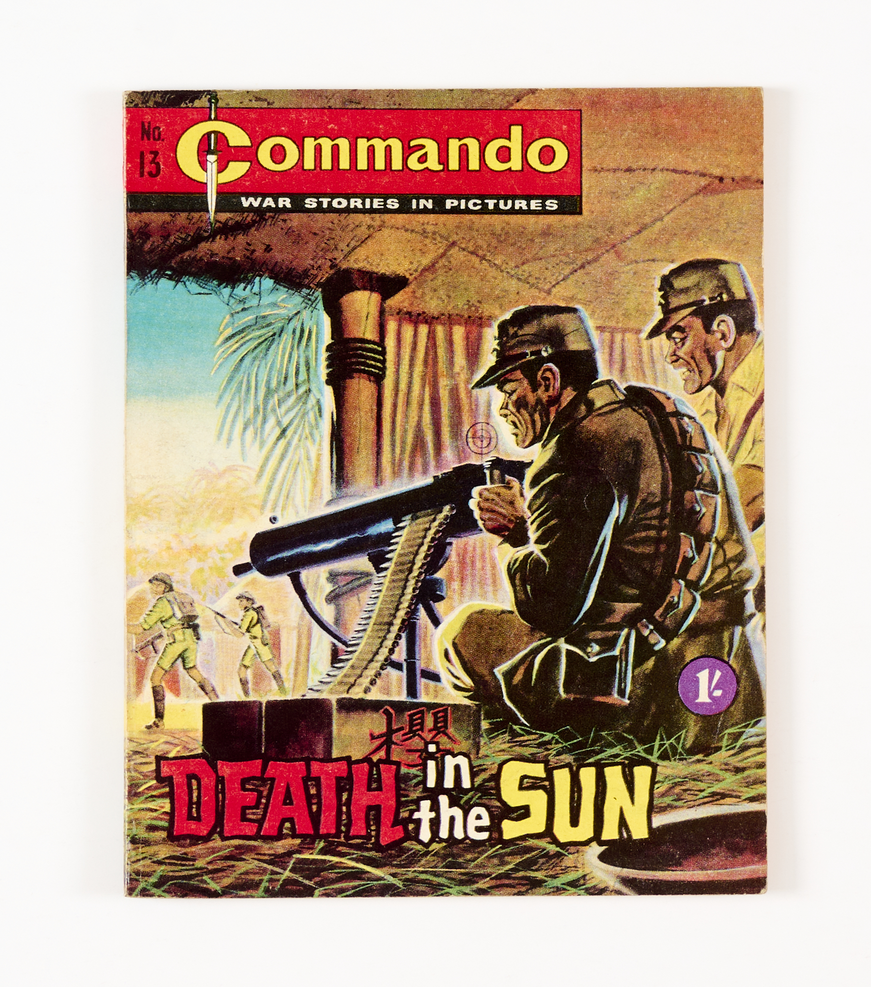Commando 13 'Death in the Sun'. Bright covers, cream pages [vfn]