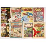 1970s First Issues Plus - All with free gifts. Doctor Who Weekly 1, 2 wfg Transfers, Crunch 1 wfg