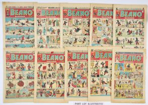 Beano (1948) 326-351 Xmas. (Near complete year missing No 344). 326: last Big Eggo front cover, 327: