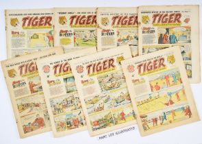 Tiger miscellaneous issues (1956-59). 1956 x 5, 1957 x 19, 1959 x 5. 6 issues [gd], balance 23
