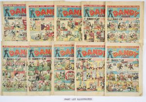 Dandy (1942-43) 205…256 Xmas. Low grade propaganda war issues. 1942: 205, 208, 209, 217, 219, 220,