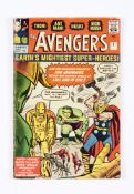 Avengers 1 (1963). Rusty staples, off-white pages [vg]. No Reserve