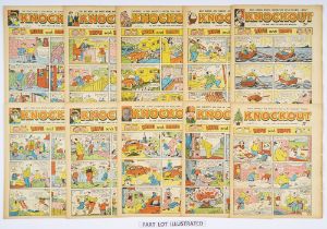 Knockout (1955) 853-875, 879 New Year (including Fireworks issue). With Mike and Dimps, Sexton