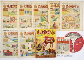 Lion (1958) 307-358. Near complete year (missing May 17 issue). With Lion Annual 1958. Starring
