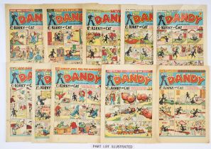 Dandy (1952-53). 1952: 528-546, 556-576, 578, 579 Xmas (42). 1953: 580, 582-587, 589-595, 597,