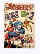 Avengers 4 (1964). Cents copy, slight Marvel chipping to RH cover edge. Small name stamp to last