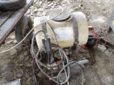 Sheriffs insecticide hand trailed applicator with electric pump