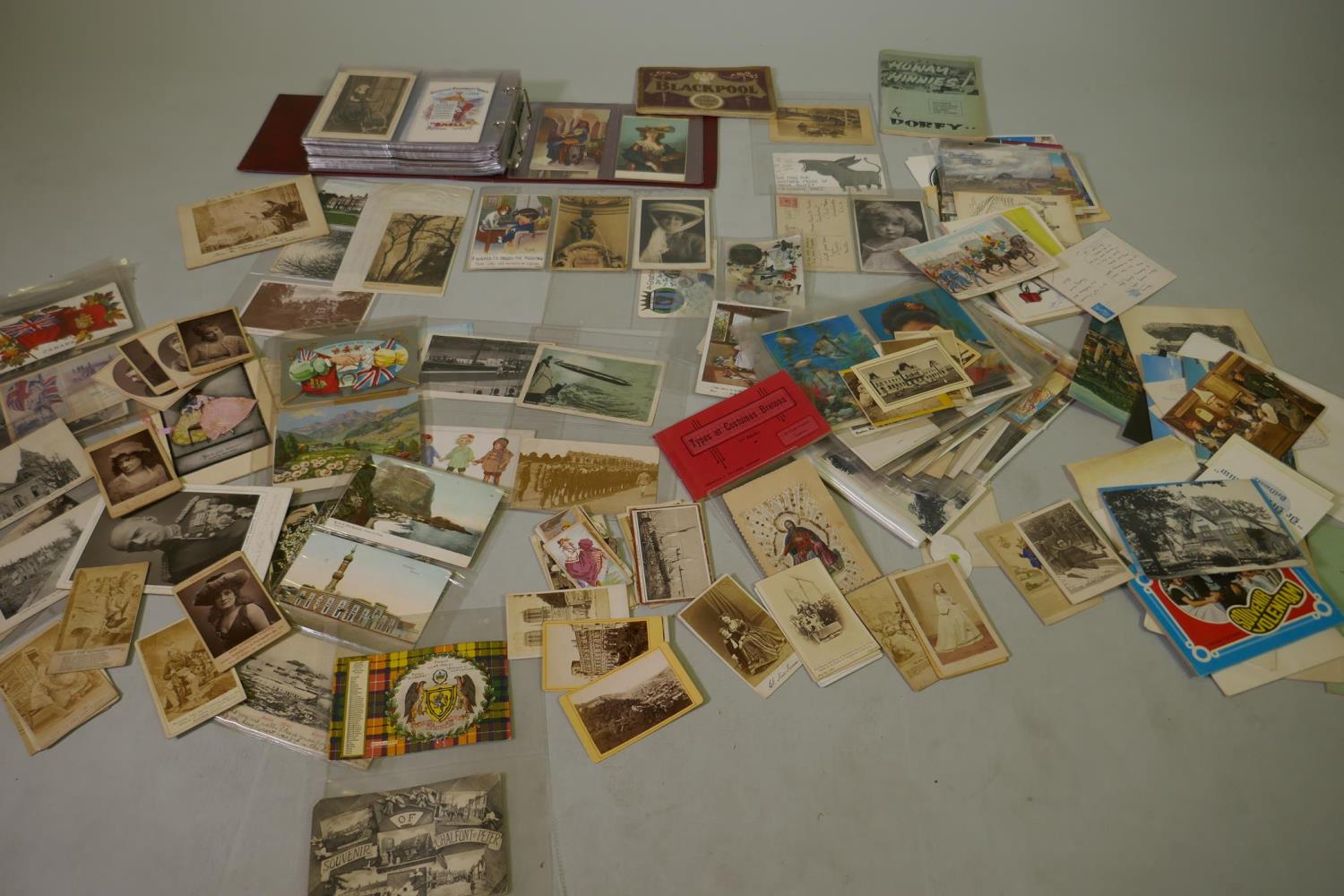 A collection of postcards from the late C19th and early C20th, various subjects