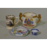 A Paragon 'perpetual souvenir' two handled loving cup commemorating the Coronation of their
