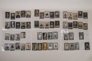 A collection of early C20th Ogden's cigarette cards, with actors, cricketers, military etc, (55)