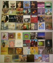 A collection of 50 plus 1960s, 70s and 80s rock and roll/experimental/reggae/fusion LP vinyl