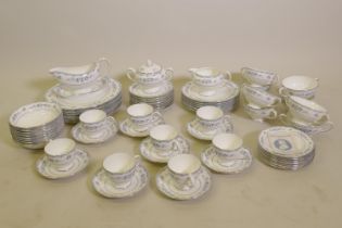 Wedgwood 'Gardenia' R4628 pattern eight place dinner service, little or no use