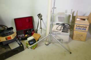 Vintage projectors, Rollei, Fallowfield Europa colour slide projector, Elite Vision overhead