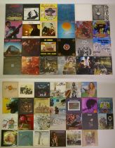 A collection of 50 1960s and 70s classic rock/folk rock/jazz/blues  LP vinyl records, mostly early