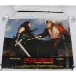 Three Original Different Highlander Fotobusta Movie Film Posters.