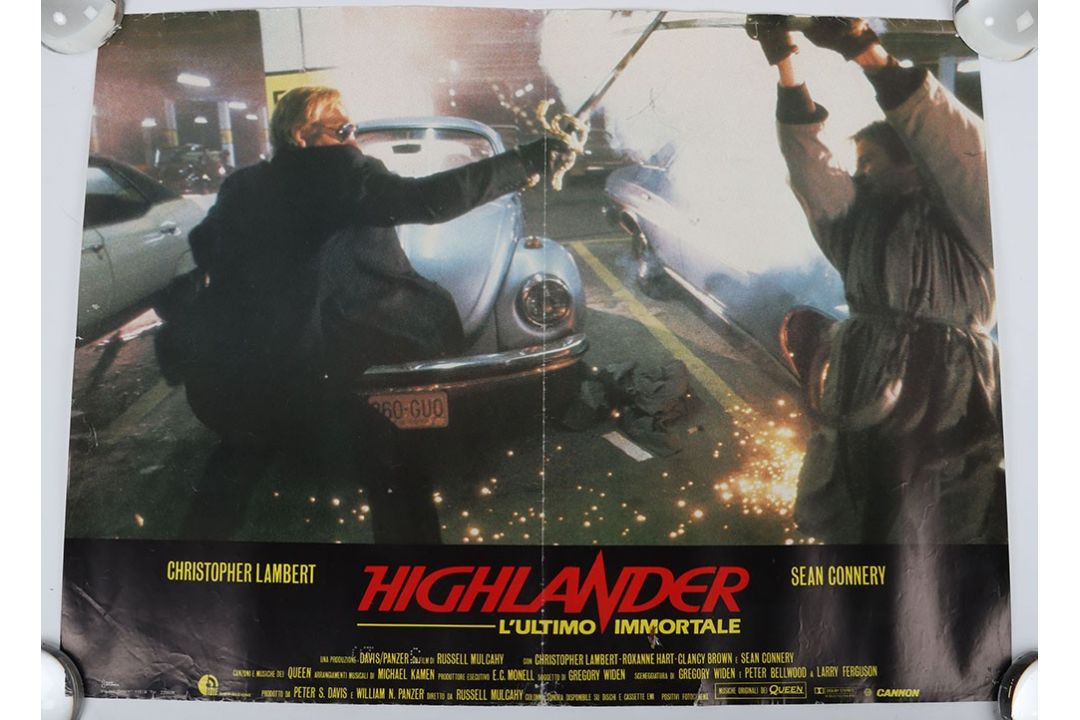 Three Original Different Highlander Fotobusta Movie Film Posters. - Image 2 of 3