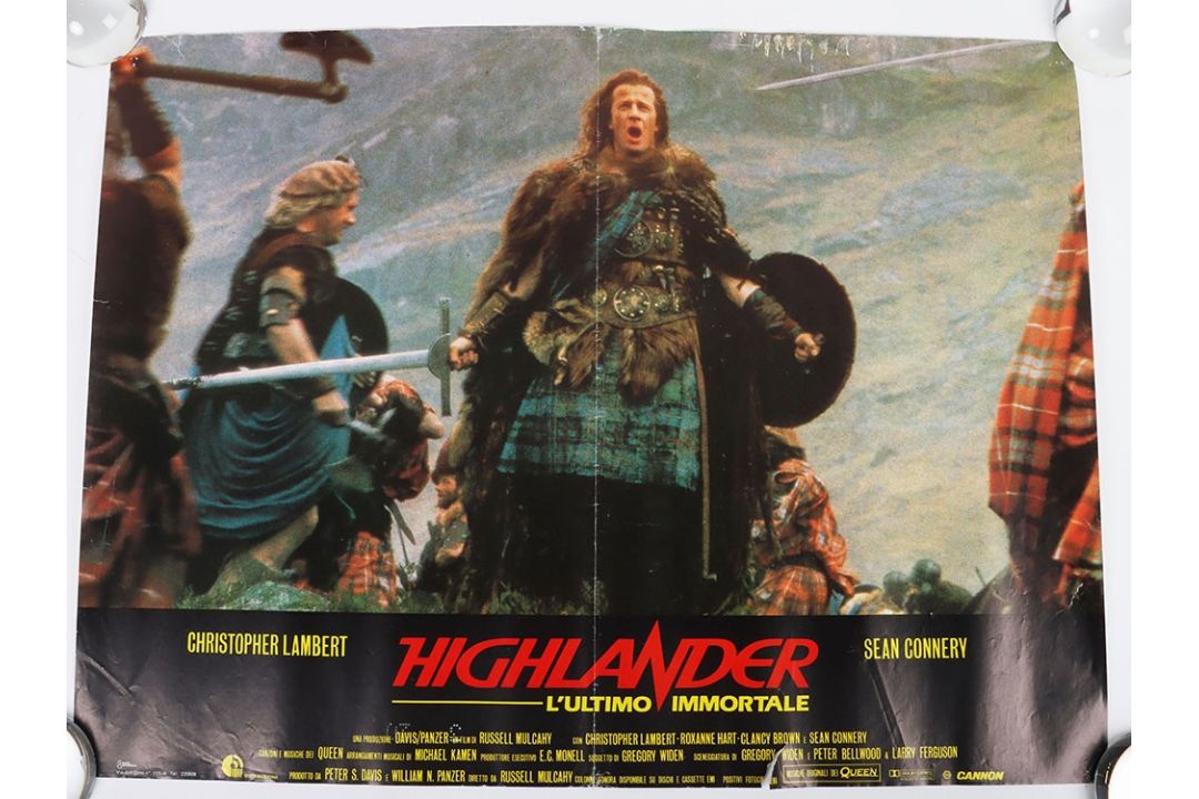 Three Original Different Highlander Fotobusta Movie Film Posters. - Image 3 of 3